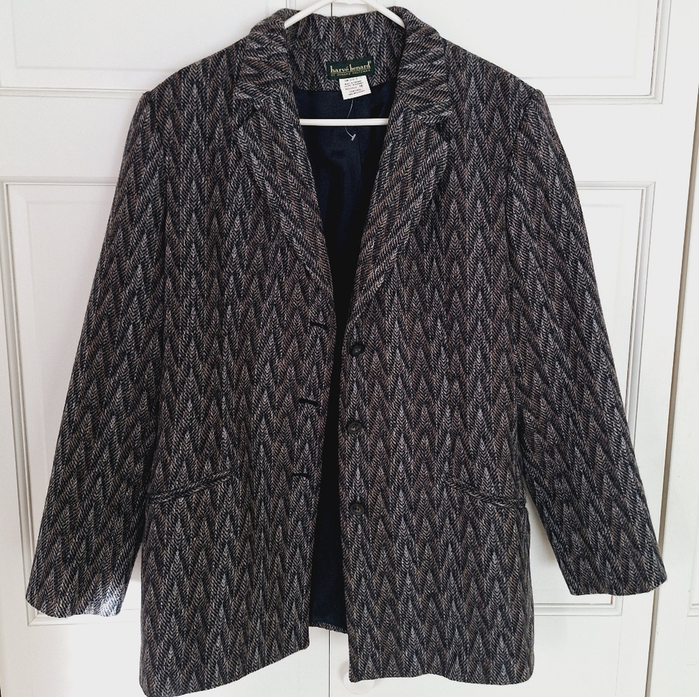 Harvé Benard wool button-down jacket - Picture 2 of 8